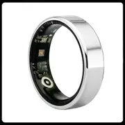 2024 Smart Ring for Men Women 6.0mm Super Thin Waterproof Health Detection Heart Rate Sleep Monitor Sport Tracker Silver 11
