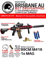 M416 Shell Ejection Soft Bullet Toy | 89 CM man-sized | 5 day AU express 14d USA