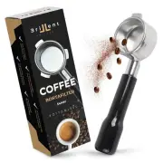 BriLLent 54mm Bottomless Portafilter Breville Fit with Double Shot Filter Basket