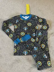 NWT Hanna Andersson National Geographic Space Explorer Long John Pajamas 130 8