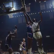 Boston Celtics Paul Silas in action layup vs Kansas City-Omaha Kin- Old Photo