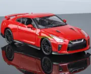GB Bburago 1:24 Red JDM 2017 GTR R35 Racing Sports Model Diecast Collect Car