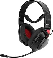 Wireless Gaming Headset, Bluetooth/2.4Ghz/Type-c/Sound Cable 4 Modes Connection Headphone, Noise Cancelling Earphone with Detachable Mic, PC Headset with Storage Bag (Black Red)