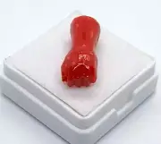 Beautiful Hand Carved-100%Natural Italian Red Coral Gemstone Hand Carving Tiny