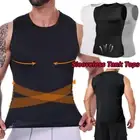 Mens Compression Vest Slimming Vest Body Shaper Fitness Tank Top Sports Shirts