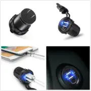 Universal 5V 4.2A New Style Fast Car Boat Charger Blue LED w/2 USB Port Socket (for: Audi)