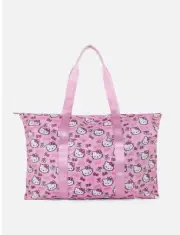 Hello Kitty Foldaway Travel Bag, A LARGE BAG WITH WOVEN STRAPS.