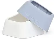 TIME TIMER Study Timer, MOD, Home Edition, Dedicated Cover, Set of 2 Colors, Cotton White & Pale Gray, TTMC2-WS-W, Body Size: Approx. Width 3.6 x Height 3.6 x Depth 2.0 inches (9.3 x 9.3 x 5.2 cm)