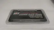 New Metal License Frame w/ Screw Cap Engraved Sparkled Nissan Sentra