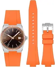 [Stanchev] Bands for Moonswatch Watch,20mm Soft Silicone Strap Compatible with Omega x Swatch MoonSwatch Speedmaster Watch,Quick Release Magnetic Buckle Waterproof Replacement Strap for Swatch Omega Men Women