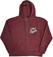 [Rock Off officially licensed products] Alice In Chains Hoodie Circle Emblem Logo Official Unisex Maroon Red Zipped L