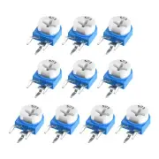 10Pcs Trimmer Potentiometer 50K Ohm Adjustment Horizontal Variable Resistors