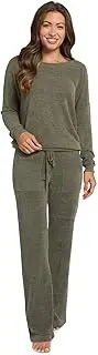 [Barefoot Dreams] CozyChic Ultra Lite Slouchy Pullover for Women, Ultra Soft Long Sleeve, Crew Neck Pullover