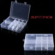 Sturdy and Practical Plastic Storage Box Adjustable 14 Grids Screw Organizer