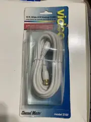 Channel Master Video 12 Ft. White VCR Hookup Cable Model 3107