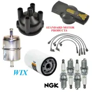 Tune Up Kit Filters Cap Spark Plugs Wire For FORD COURIER L4 1.8L;CARB 1974-1976 (for: Ford)