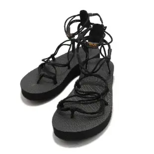 Teva 休閒鞋 Midform Infinity 黑 女鞋 羅馬鞋 中厚底 涼鞋 夾腳 綁帶 1127890BLK