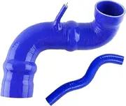 Turbo Hose Pipe Fit FOR 2003-2008 SAAB 9-3 93 1.8t 2.0t 2.0T B207 Turbo Breather Air Cleaner & Filter Intake Silicone Piping 2Pcs Car Air Intake Hose(Blue)