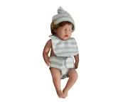 6inch Mini Reborn Dolls Soft Silicone Baby Doll Miniature Reborn Babies with Clothes Lifelike Baby Dolls