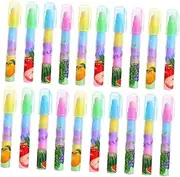 Tofficu Pcs Fruit Eraser Set Portable Drawing Erasers for Boys and Girls Bulk Pack Classroom Prizes