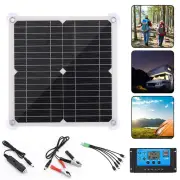 12V Solar Panel 200W Dual USB 5V Solar Panel Battery Charger Controller Camping Hiking Monocrystalline Solar Cell Boat C
