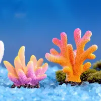 在飛比找蝦皮購物優惠-特價 新品 仿真珊瑚水族箱迷你海葵珊瑚魚缸裝飾用品海水缸海星