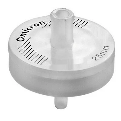 OMICRON® GF Syringe Filter, HPLC Certified, Non-Sterile, 25mm, 1.0µm (100/Pack)