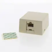Leviton 41018-PAC Type 625A3 Keyed Quick Jack 6-Position 6-Conduct Surface Mount