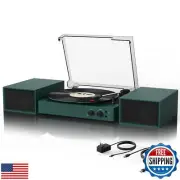 Vinyl Record Player with External Speakers, USB to PC Encoding, 33 45 78 RPM