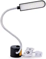 Light LED Lighting 6 Watt Flexible Gooseneck Arm Work Lamp Magnetic Base [Black]