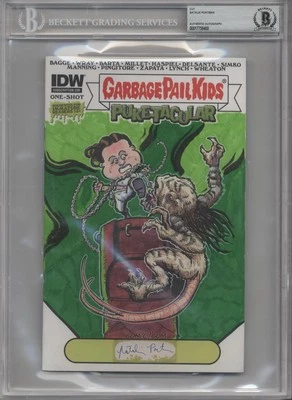 NATALIE PORTMAN STAR WARS GPK SIGNED AUTO ORIGINAL ART COMIC 1/1 BAS
