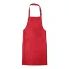 Kitchen Cooking Aprons Adjustable Long Ties Chef Apron with 2 Pockets Red