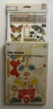 Basic Grey Chipboard Cupcake Chip Stickers & Serenade Chipboard-Do Combine Ship