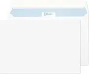 Blake Premium Office 152 x 229 mm 120 GSM American Size 1 Peel and Seal Wallet Envelopes (39115) Ultra White Wove - Pack of 500