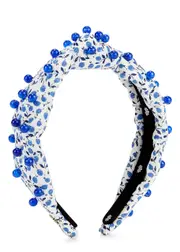 Lele Sadoughi Kids X Liberty of London Ed Embellished Cotton Headband - Blue One Size