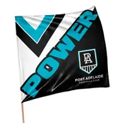 Port Adelaide Power AFL Square Supporter Flag Banner with Pole
