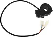 Alipis Motorcycle Handlebar Switch Set 3-in-1 Electric Scooter Part Headlight Turn Signal Horn Water-Resistant Plastic Easy Installation