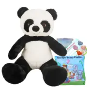 Build MAKE a TEDDY BEAR KIT - Plush Panda - 16"/40cm - no sew for gift or party