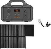 1PC VoltX 800W 518Wh Portable Power Station Battery Powered Solar Generator 1PC 12V 200W Mono Solar Blanket Folding Solar Panel 1PC to Anderson Solar Charging Cable