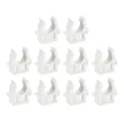 PVC Water Pipe Clamps, 10pcs Fit for 20mm(3/4") OD U-Shaped Pipe Clamps Clips