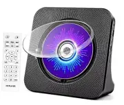 Desktop CD Player with Speakers, CD Players for Home, Portable CD Player Black