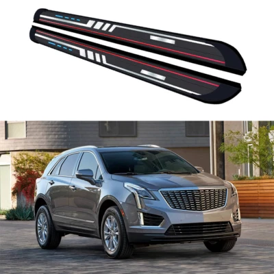 2PCS Running Boards Side Steps For Cadillac XT5 2017-2025 Fixed Pedals Nerf Bars