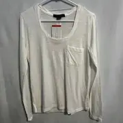 Standard by Sanctuary White Dylan Long Sleeve Shirt New XS