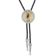 GelConnie Corbata Bolo para hombres y mujeres, collar de vaquero Pl0124-plata