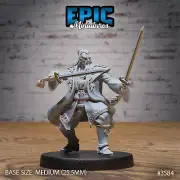 Blade Master B by Epic Miniatures RPG D&D Pathfinder 3D Print