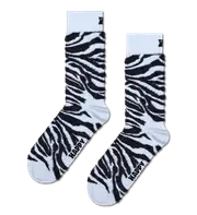 Light Blue Fluffy Zebra Sock | Fun & Colorful Animal Socks