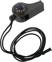 CATIEBYE Survival Whistle with Compass and Thermometer Loud Emergency Whistle for Outdoor Hiking Gear with Lanyard and Lightweight Rescue Tool