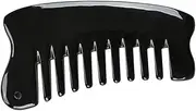 VINTORKY Natural Ox Horn Hair Comb Wide Tooth Portable Scalp Massage for Men Women Back Scraping Tool