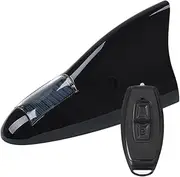 Solar Magnetic Car Antenna Anti Collision Light Fin Roof Tail Flashing LED Car Warning Lights Remote Control Black