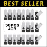 Lightweight and Portable 50-Pack 4GB USB Flash Drives with LED Indicator